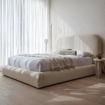 Como Boucle Upholstered Bed Frame