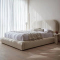 Como Boucle Upholstered Bed Frame