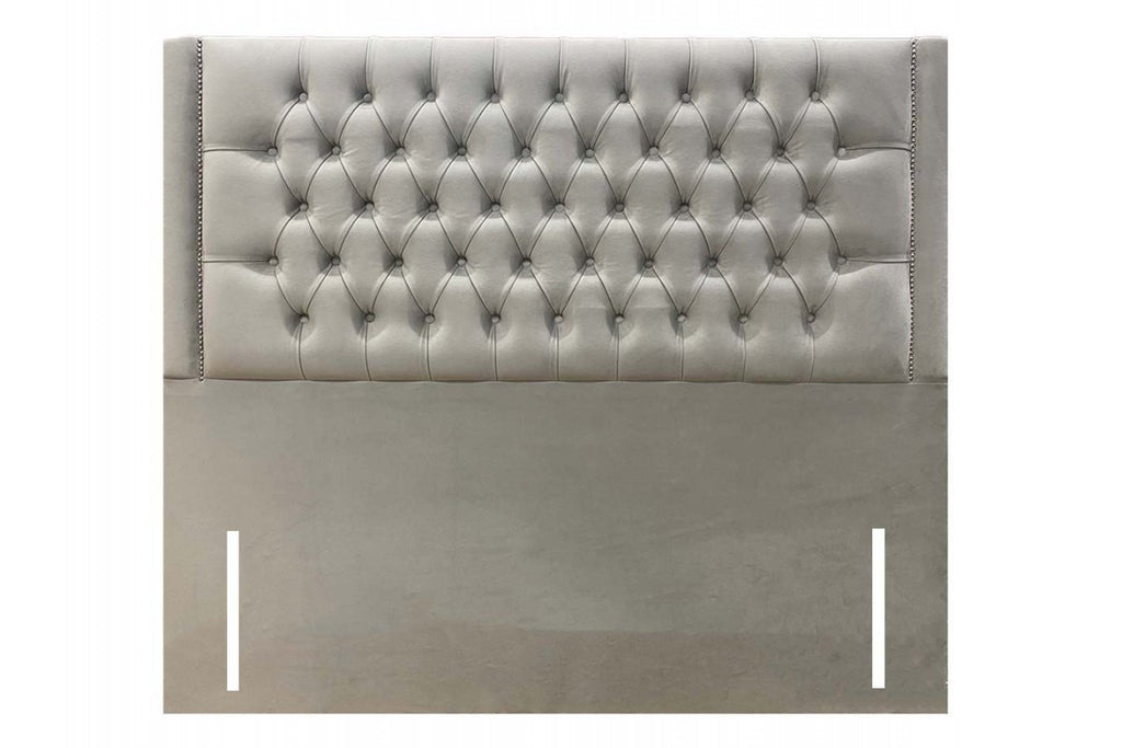 Crested Chesterfield Upholstered Headboard