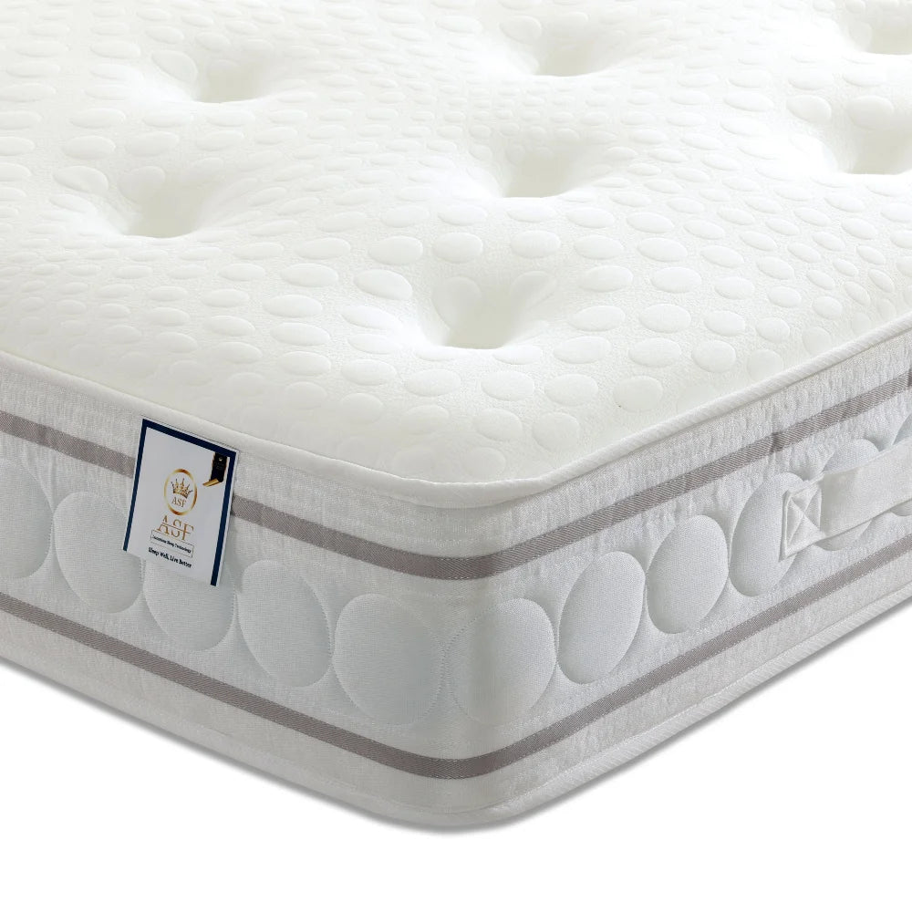 Wilson 1000 Pocket Dual Sided Sprung Mattress - Soft to Firm - Upholstered Bed Detail