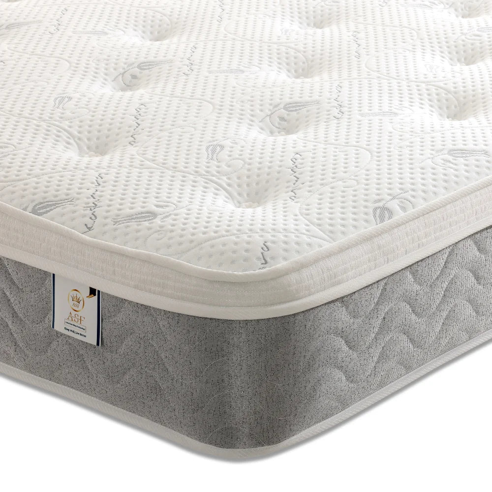 Elegance Open Coil Spring Mattress - Medium Feel - Upholstered Bed Detail