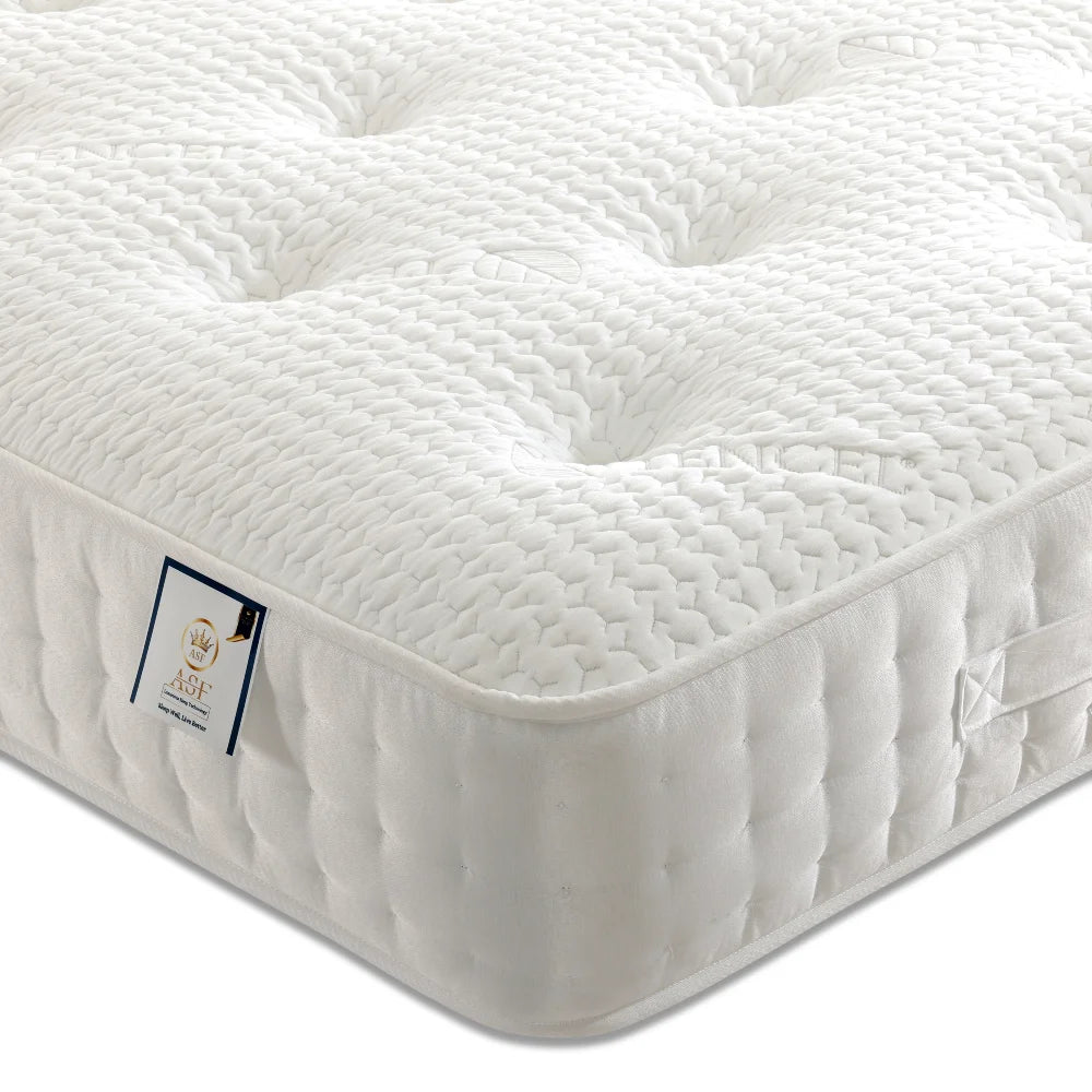 Cloud 1000 Pocket Spring Mattress - Medium Feel - Upholstered Bed Detail