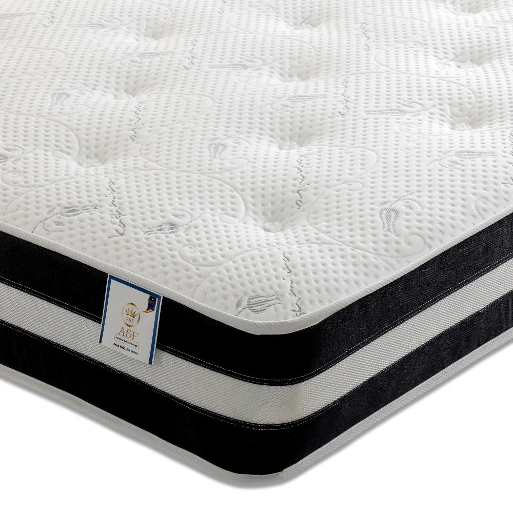 Tuxedo Open Coil Spring Unit - Firm Feel - Upholstered Bed Detail