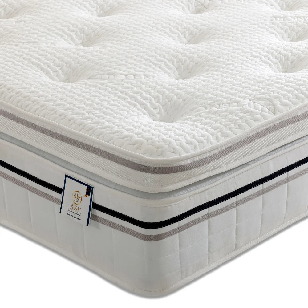 Savoy 1000 Pocket Springs Pillowtop Mattress - Soft Feel - Upholstered Bed Detail