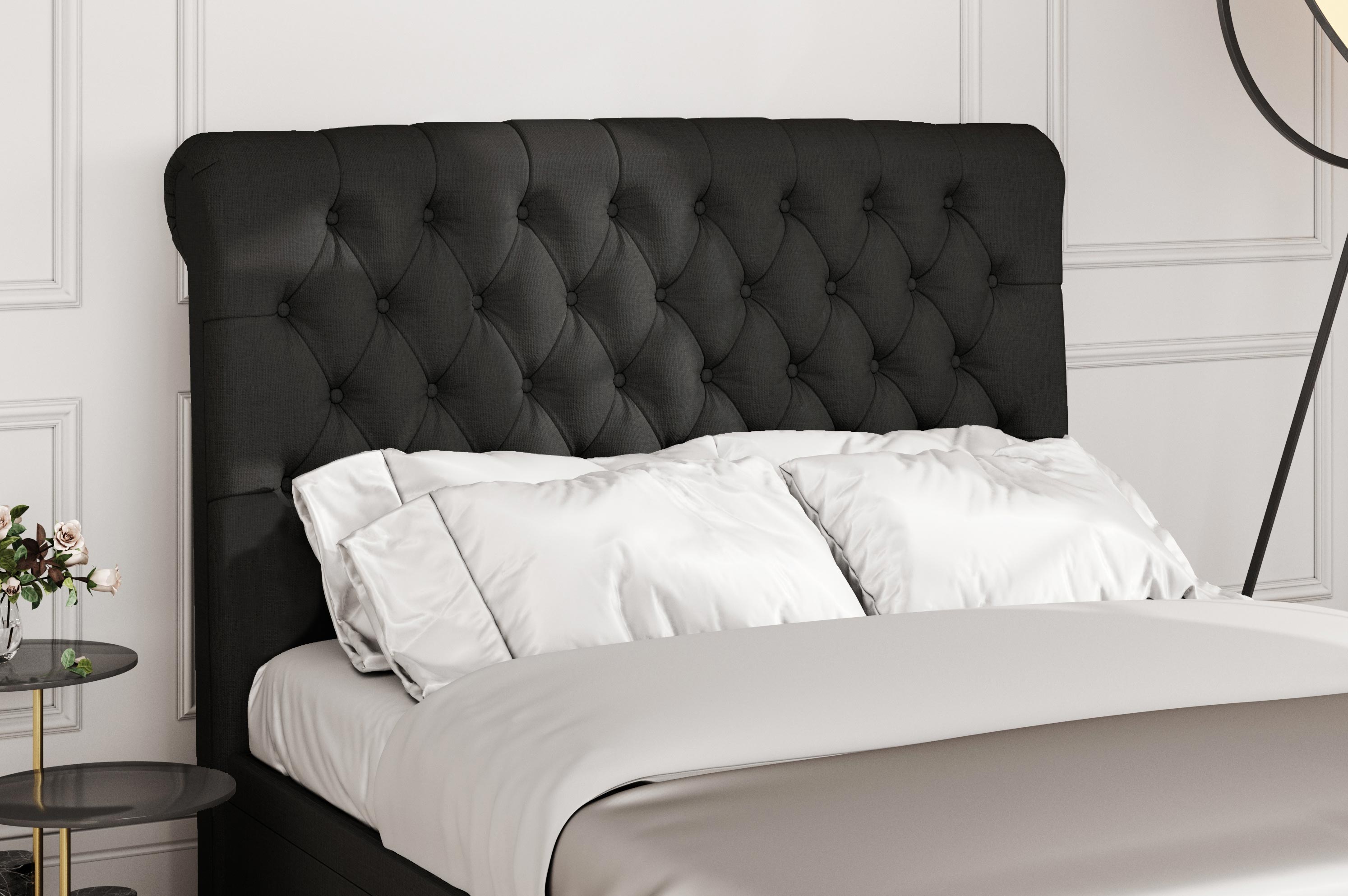 Monarch Scroll Upholstered Headboard