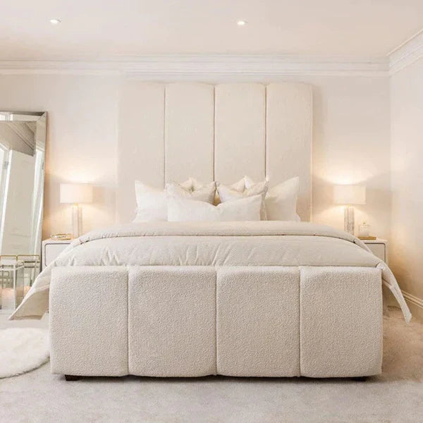Elegant Echelon Boucle Luxury Panelled Bed