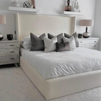 Alessia Boucle Winged Bed Frame