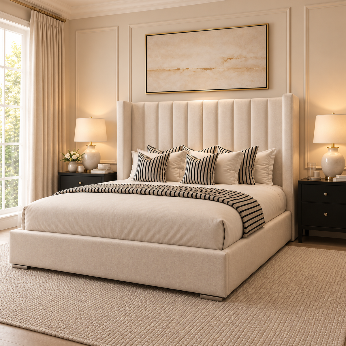 Newcastle Bed - Upholstered Bed Detail