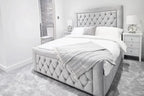 Kensington Bedframe Full Setup Side Corner View