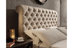 Monarch Scroll Upholstered Headboard